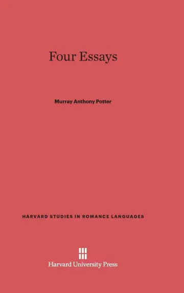 Cover of Four Essays