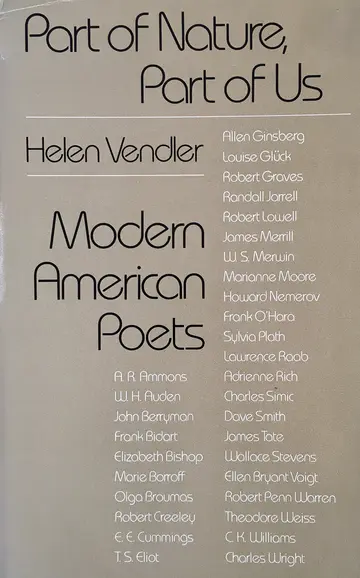 Cover of Part of Nature Part of Us – Modern American Poets