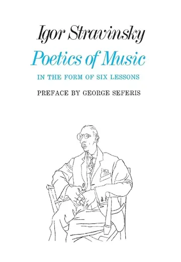 Cover of Poetics of Music in the Form of Six Lessons