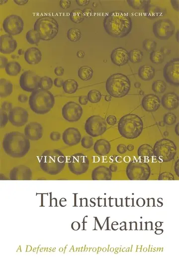 Cover of The Institutions of Meaning