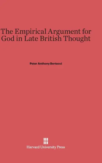 Cover of The Empirical Argument for God in Late British Thought