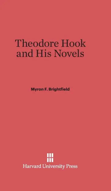 Cover of Theodore Hook and His Novels