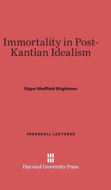 Cover of Immortality in Post-Kantian Idealism