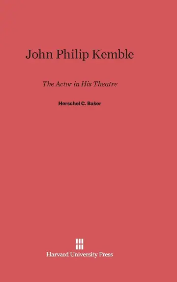 Cover of John Philip Kemble