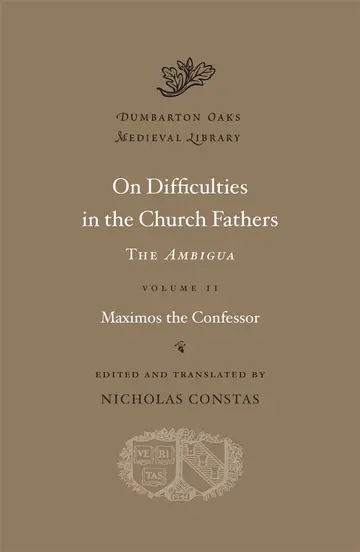 Cover of On Difficulties in the Church Fathers