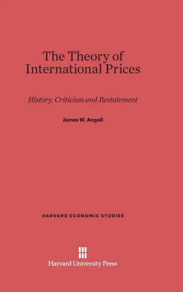 Cover of The Theory of International Prices