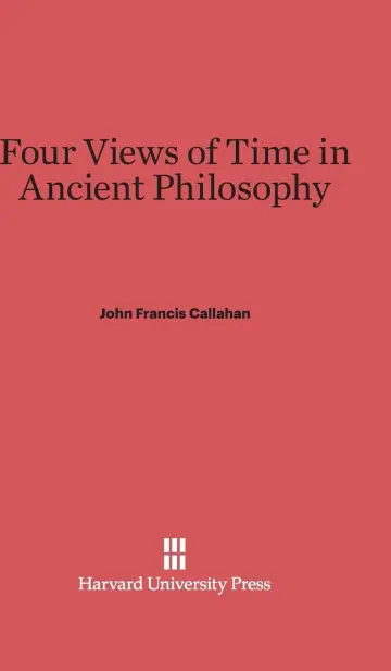 Cover of Four Views of Time in Ancient Philosophy