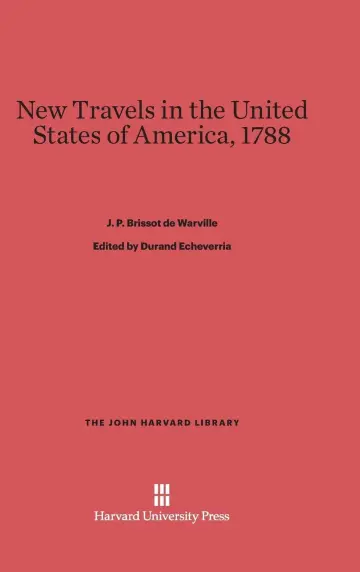 Cover of New Travels in the United States of the America, 1788