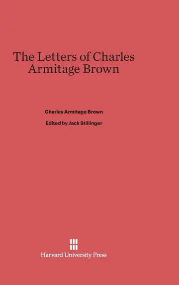 Cover of The Letters of Charles Armitage Brown