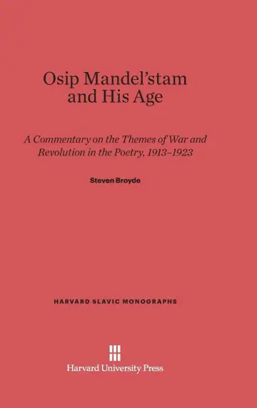 Cover of Osip Mandel'stam and His Age