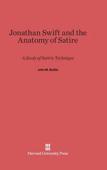 Cover of Jonathan Swift and the Anatomy of Satire
