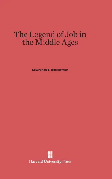 Cover of The Legend of Job in the Middle Ages