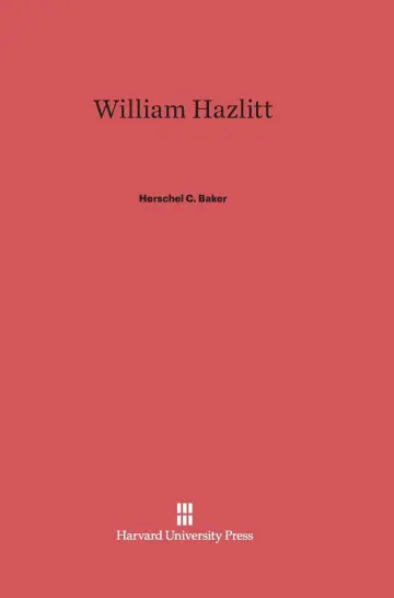 Cover of William Hazlitt