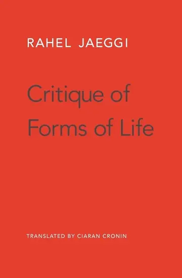 Cover of Critique of Forms of Life