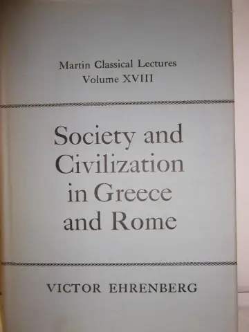 Cover of Society & Civilization in Greece & Rome