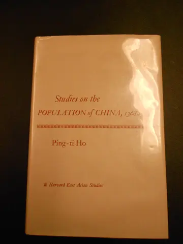 Cover of Studies on the Population of China 1368 – 1953
