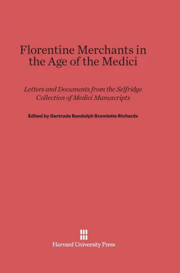 Cover of Florentine Merchants in the Age of the Medici