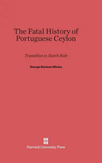 Cover of The Fatal History of Portuguese Ceylon