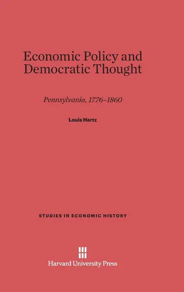 Cover of Economic Policy and Democratic Thought