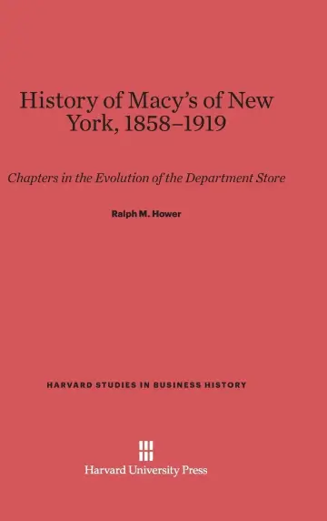 Cover of History of Macy's of New York, 1853-1919