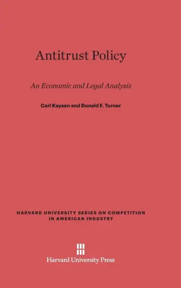 Cover of Antitrust Policy
