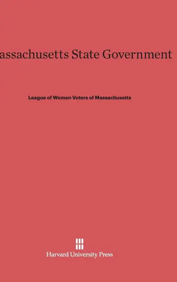 Cover of Massachusetts State Government