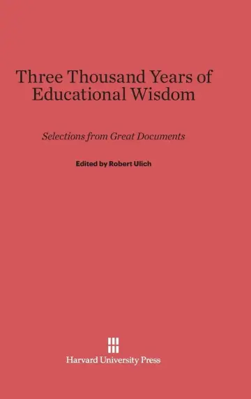 Cover of Three Thousand Years of Educational Wisdom