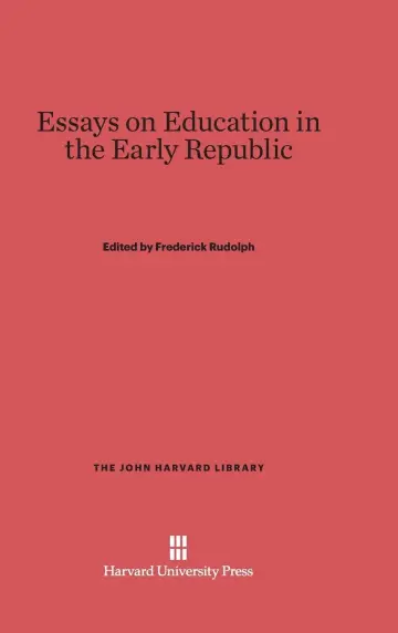 Cover of Essays on Education in the Early Republic