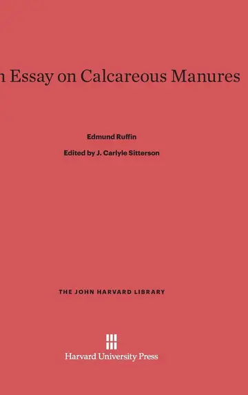 Cover of An Essay on Calcareous Manures