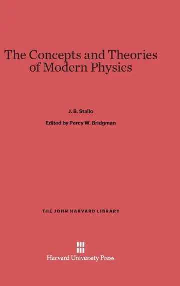 Cover of The Concepts and Theories of Modern Physics