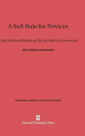 Cover of A Sufi Rule for Novices