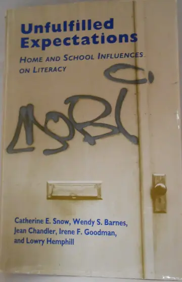 Cover of Unfulfilled Expectations – Home & School Influences on Literacy