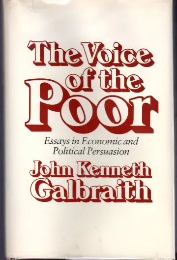 Cover of The Voice of the Poor – Essays in Ecomomic & Political Persuasion