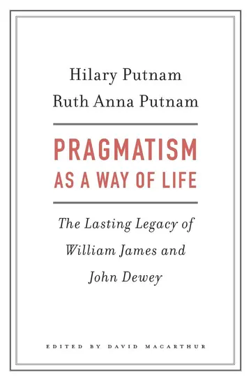 Cover of Pragmatism as a Way of Life