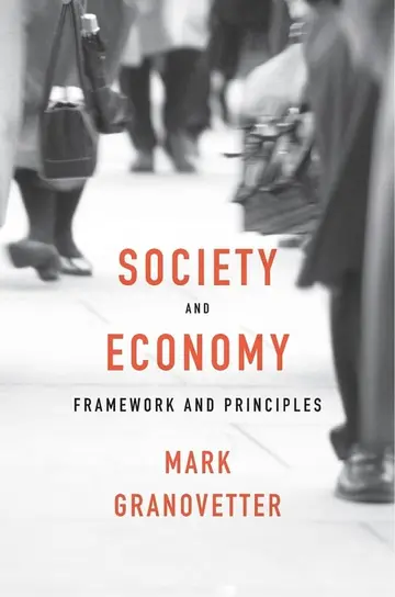 Cover of Society and Economy – Framework and Principles