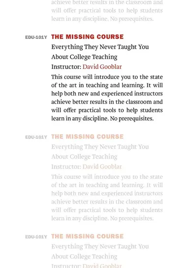Cover of The Missing Course