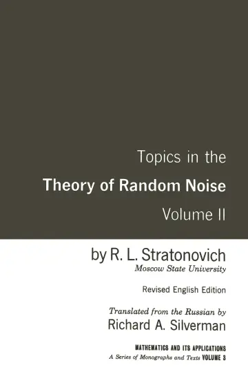 Cover of Topics in the Theory of Random Noise, Volume 2