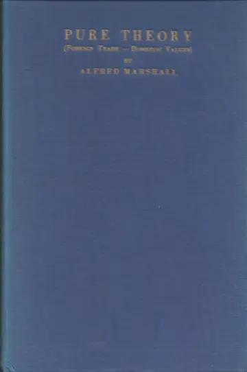 Cover of Pure Theory of Foreign Trade