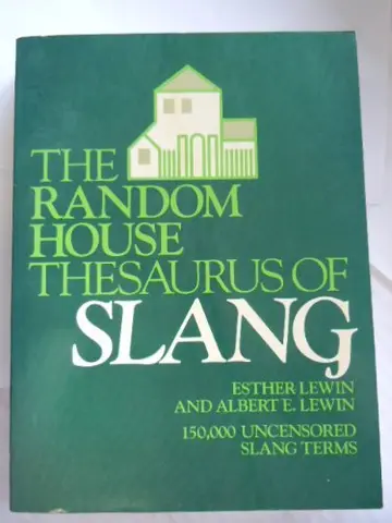 Cover of Rh Thesaurus of Slang