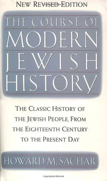 Cover of The Course of Modern Jewish History