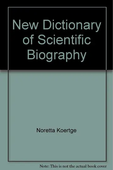 Cover of New Dictionary of Scientific Biography