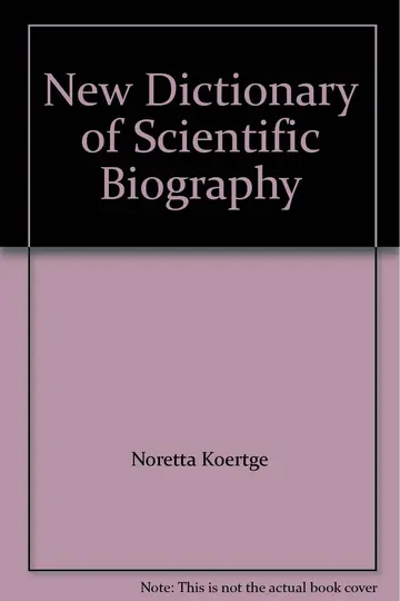 Cover of New Dictionary of Scientific Biography