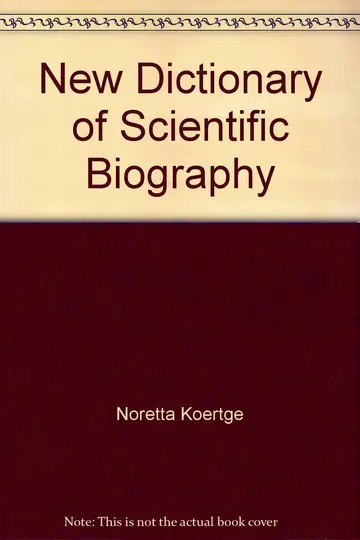 Cover of New Dictionary of Scientific Biography