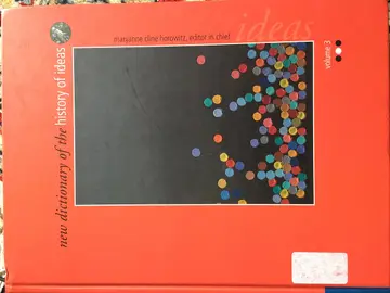 Cover of New Dictionary of the History of Ideas