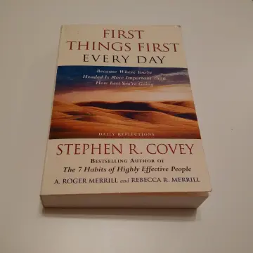 Cover of First Things First Every Day