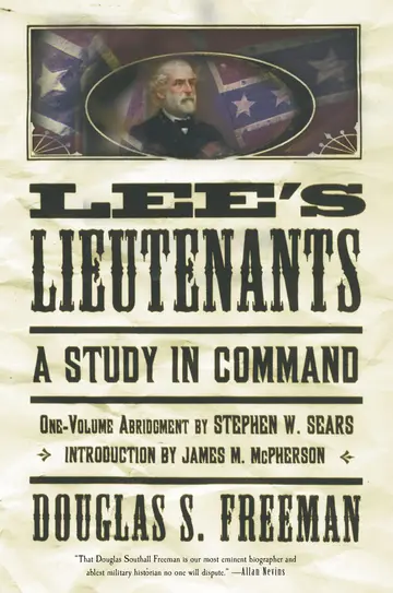 Cover of Lee's Lieutenants Third Volume Abridged