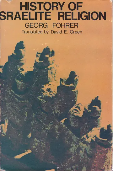 Cover of History of Israelite religion