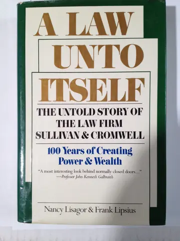 Cover of A Law Unto Itself
