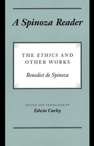 Cover of A Spinoza Reader