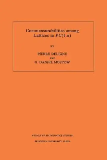 Cover of Commensurabilities Among Lattices in Pu (1, N). (Am-132), Volume 132
